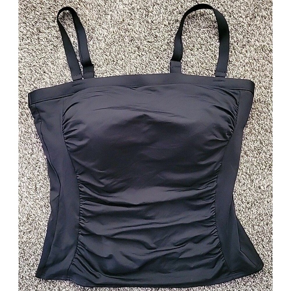 Lands' End Black Women's Swim Top